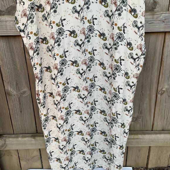 Anthropologie Bel Kazan Floral Open Front Kimono Duster Long Cardigan Size OS - Picture 7 of 10